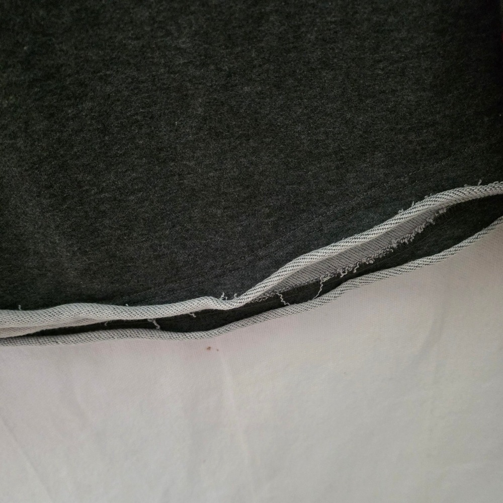 Natural Life Gray Knit Trim Oversize Sweatshirt S/M Cozy Loungewear Boho Top - Picture 7 of 11